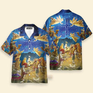 Amazing Jesus Was Born Hawaiian Shirt