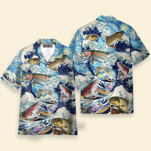 Fishing Trout Fishing Big Waves Style - Hawaiian Shirt