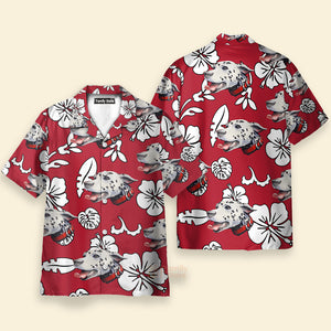 Funny Custom Face Flowers & Leaves Pattern Custom Hawaiian Shirt PN302043Lb