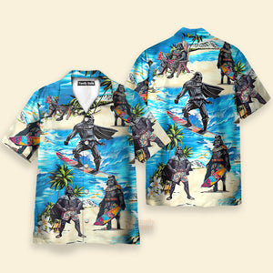 Darth Vader Starwars Surfing - Hawaiian Shirt For Men, Women, Kids