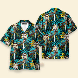 FamilyStore Halloween Michael Myer Tropical Style - Hawaiian Shirt