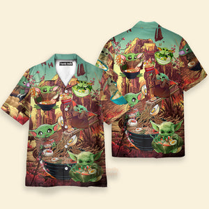 Starwars Baby Yoda Cute Ramen - Hawaiian Shirt