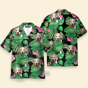 Custom Photo Dog Face Hawaiian Shirt