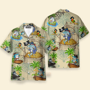 Shark Amazing Pirate Shark Hawaiian Shirt