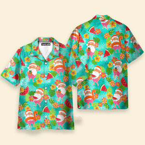 FamilyStore Tropical Santa Claus Christmas 4 - Hawaiian Shirt