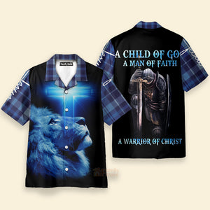 A Child Of God A Man Of Faith Aloha Hawaiian Shirts - PN303012Lb