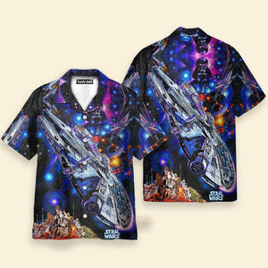 Star Wars Darth Vader Millennium Falcon Hawaiian Shirt