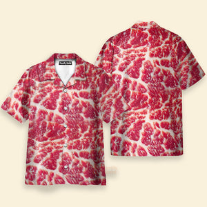 Food Raw Meat Style Funny Hawaiian Shirt