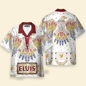 Elvis Aloha Costume from Hawaii New -  Costume Cosplay Hawaiian Shirt ELHS04