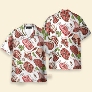 Food Meat Delicious Meal Hawaiian Shirt