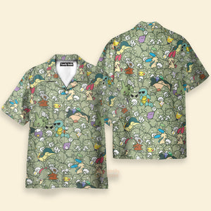 Epic Pokemon Pattern Hawaiian Shirt