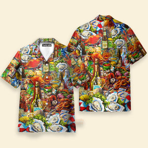 FamilyStore Food I'm On Seafood Diet Cool - Hawaiian Shirt