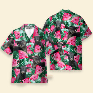 Unique Black Angus Happiness Hawaiian Shirt