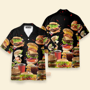 FamilyStore Food Hamburger Fast Food Lover - Hawaiian Shirt