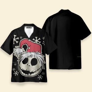 Fun Christmas Jack Skull - Hawaiian Shirt