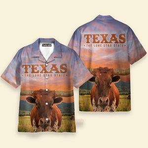 Texas Longhorn Bull Hawaiian Shirt, Unique Texas Shirt For Texas Lovers