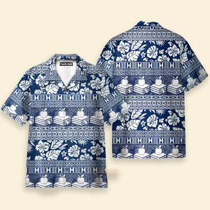 Teacher Hibiscus Leaves Pattern Teacher Hawaiian Shirt