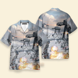 Starwars Battle Of Hoth At At - Hawaiian Shirt