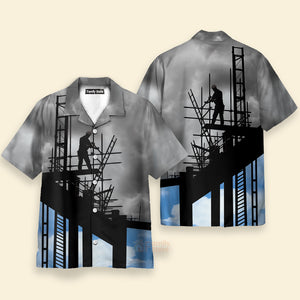 Ironworker And Sunset Hawaiian Shirt