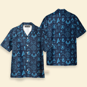 Trekkie Star Trek Pattern Hawaiian Shirt