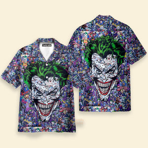 Joker The Most Favourite Characters Pattern Hawaiian Shirt