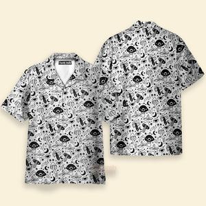 Mushroom Button up, Mushroom DnD Shirt, Mushroom Shirt, Trippy mushroom shirt