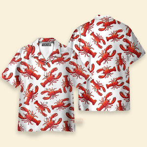 Crawfish Life Is Better With Red Lobster Seafood Red And White Aloha Hawaiian Shirts