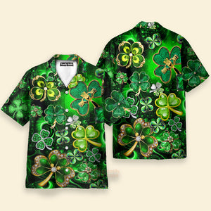 FamilyStore St Patrick's Day Green Shamrock - Hawaiian Shirts PN303084Lb