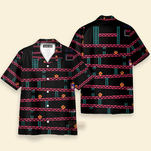 Donkey Kong Gameplay Hawaiian Shirt Short Sleeve PN201050Lb