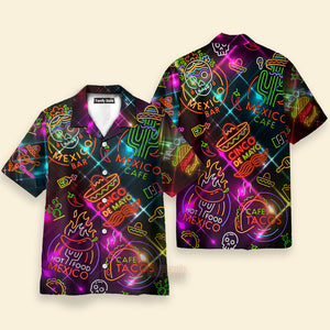 FamilyStore Neon Mexican Party Cinco De Mayo Aloha - Hawaiian Shirts