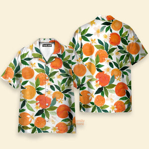 FamilyStore Tropical Fruit Orange Pattern - Hawaiian Shirt