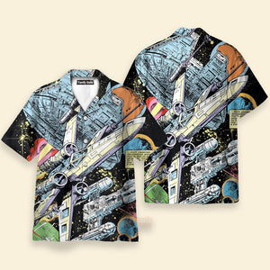 Starwars Han Solo Spaceship - Hawaiian Shirt For Men, Women, Kids