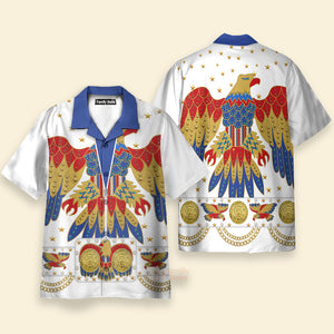 FamilyStore Elvis EAGLE Costume - Hawaiian Shirt ELHS08