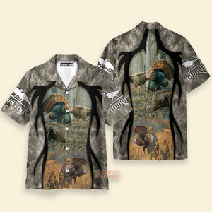 Personalized Hunting Turkey Hunting Cool - Hawaiian Shirt