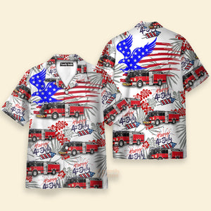 Schaumburg, Illinois, Schaumburg Fire Department, 4Th Of July Hawaiian Shirt