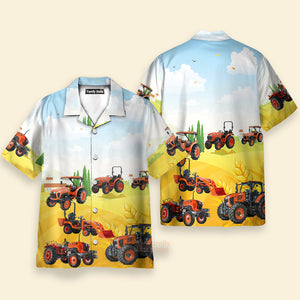 Kubota Tractor Farm Aloha Hawaiian Shirt For Men, Women