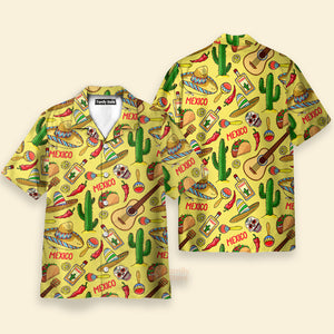 FamilyStore Tacos, Chilli, Skull-Mexican Traditional Culture - Hawaiian Shirt