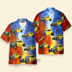 Custom Photo Hot Rod Various Style Hawaiian Shirt