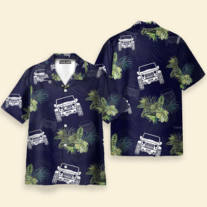 Jeep Lover Tropical Leaf - Hawaiian Shirt For Men And Women