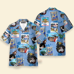 FamilyStore Elvis Is Playing Music And Guitar - Hawaiian Shirt