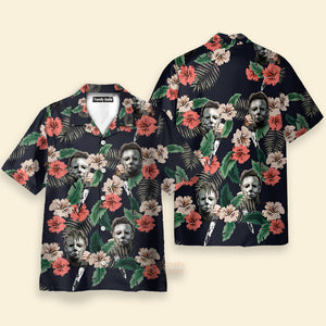 Halloween Michael Myer Scary Tropical Style - Hawaiian Shirt