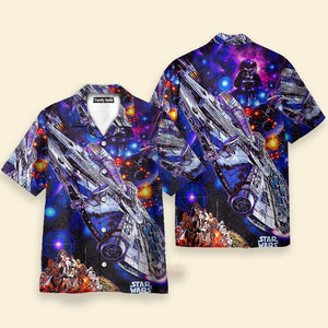 Starwars Darth Vader Millennium Falcon - Hawaiian Shirt