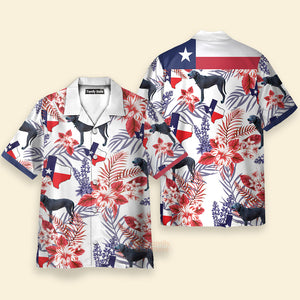 Bluebonnet Texas Blue Lacy Dog Version Floral Pattern - Hawaiian  Shirt