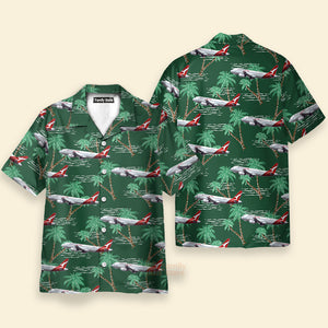 FamilyStore Airbus Tropical Aircraft & Airplane Aloha - Hawaiian Shirt