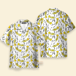 Trumpet Seamless Pattern Shirt For Men Hawaiian Shirt