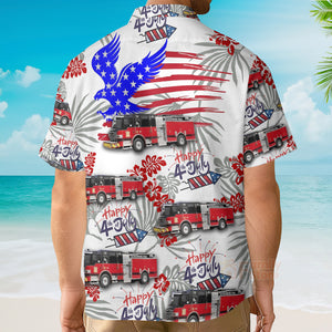 Schaumburg, Illinois, Schaumburg Fire Department, 4Th Of July Hawaiian Shirt