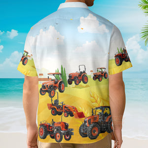 Kubota Tractor Farm Aloha Hawaiian Shirt For Men, Women