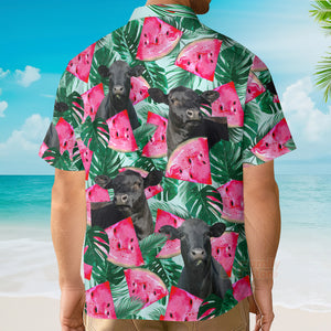 Unique Black Angus Happiness Hawaiian Shirt