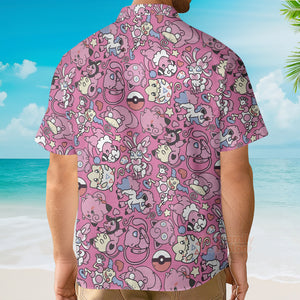 Fairy Pokemon Pattern Hawaiian Shirt