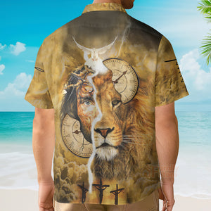 Easter Day Christian Jesus Lion Aloha Hawaiian Shirts For Men And For Women